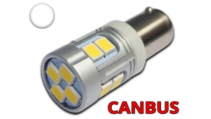 Ampoule Led H6W - culot BAX9S - 12 leds smd 2835 - Sans Erreur - Blanc 6000K