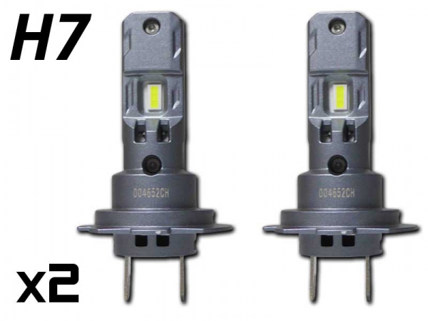 Pack 2 Ampoules led phare ventilées HB3 9005 Antierreur ODB 6000K E9