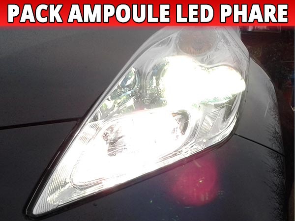 Pack Ampoules LED Phare Homologuées E9 pour Nissan Leaf
