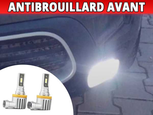 PACK LED (Standard) Antibrouillard Avant Peugeot 307 (avec ampoule H11)