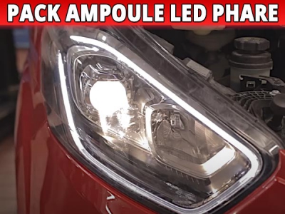 pack led feux de jour route xenon Ford Transit Custom