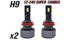 Pack 2 Ampoules led phare ventilées H9 - Super Canbus