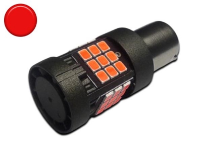 Ampoule Led P21W/BA15S - Ultra Puissante - Rouge - CANBUS