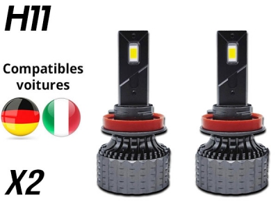 Pack 2 Ampoules led phare haute puissance H11 Ventilées sans erreur ODB 