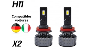 Pack 2 Ampoules led phare Super Canbus H11 Ventilées sans erreur ODB