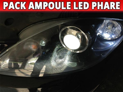 Pack 2 Micro Ampoules LED Phare pour Seat Leon 2 (1P)