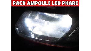 Pack 2 Ampoules LED Phare H4 Double Intensité pour Dacia Sandero Stepway Phase 1 (2012-2016)