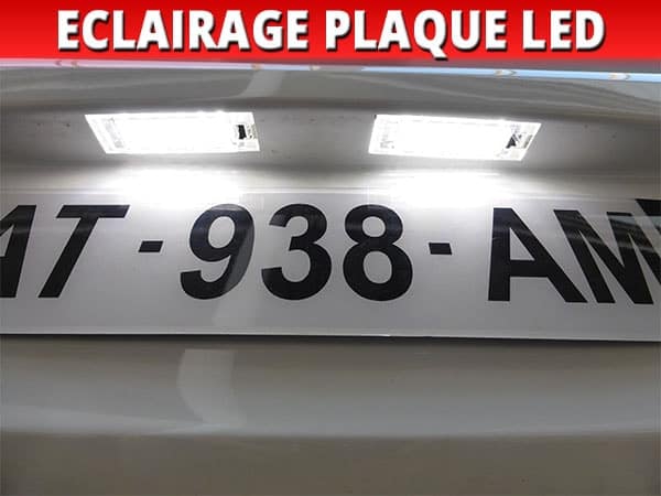 Éclairage de plaque d'immatriculation Renault Kangoo depuis 2008