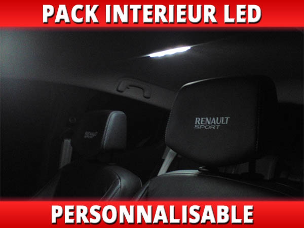 Pack de 2 modules led pour plaque d'immatriculation arrière de Renault Clio  3 - Anti-erreur ODB