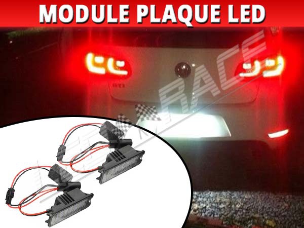 2 MODULE ECLAIRAGE PLAQUE IMMATRICULATION LED POUR VW GOLF 4 5 6