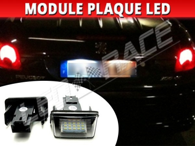 Pack modules led plaque arrière pour Peugeot Partner 2 Tepee Blanc pur