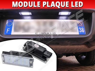 Pack modules led plaque arrière pour Peugeot 308 2 Blanc 6000K