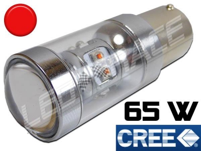 LedRace® Ampoule Led P21W / BA15S - 65 Watts CREE - Rouge