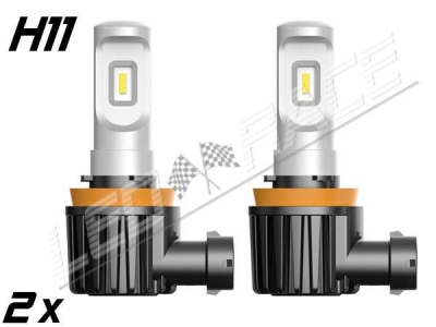 Pack 2 Mini Ampoules led H11 haute puissance homologuées Europe E9
