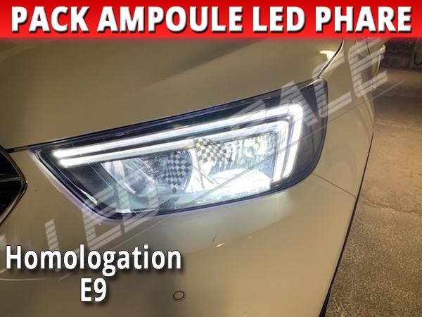 Pack Leds plaque d'immatriculation pour Opel Mokka