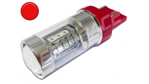 Ampoule Led T20 W21/5W 7443 12 smd Rouge