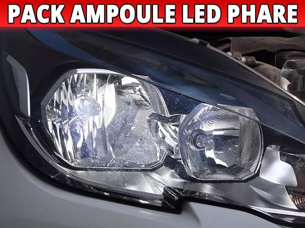 Ampoules LED pour phares de Peugeot 208 II - Port Offert !
