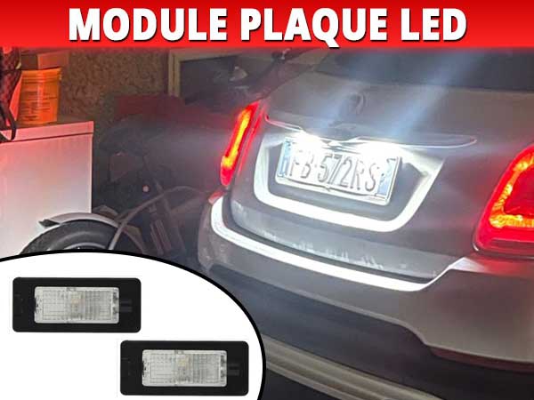 18 SMD LED Arrière Éclairage Plaque Immatriculation Feux Unités Lampe Pour  Fiat