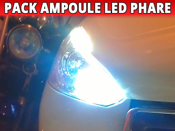 Phares Ampoules LED HIR2 9012 Route pour Toyota Auris 6000K