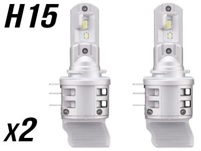 Ampoules LED H15 pour Voiture - Technologie Tout en Un. Port Offert